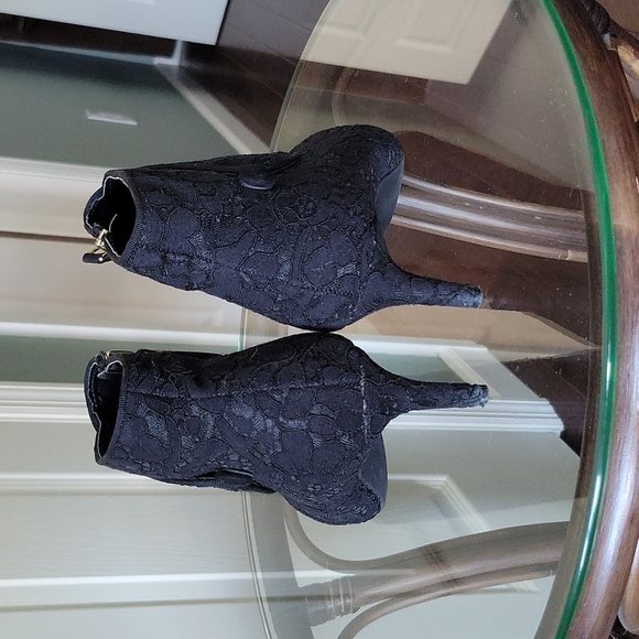 Kelly & Katie Black Lace Bootie - Picture 3 of 9